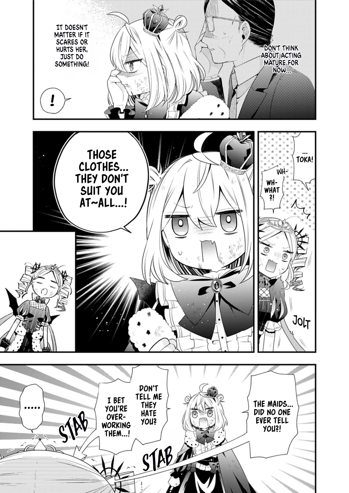 The Old Man That Was Reincarnated as a Young Girl in the Demon World Wants to Become the Demon Lord for the Sake of Peace Chapter 5 page 15 - Chapter 5: Envy Burns a Bright Orange