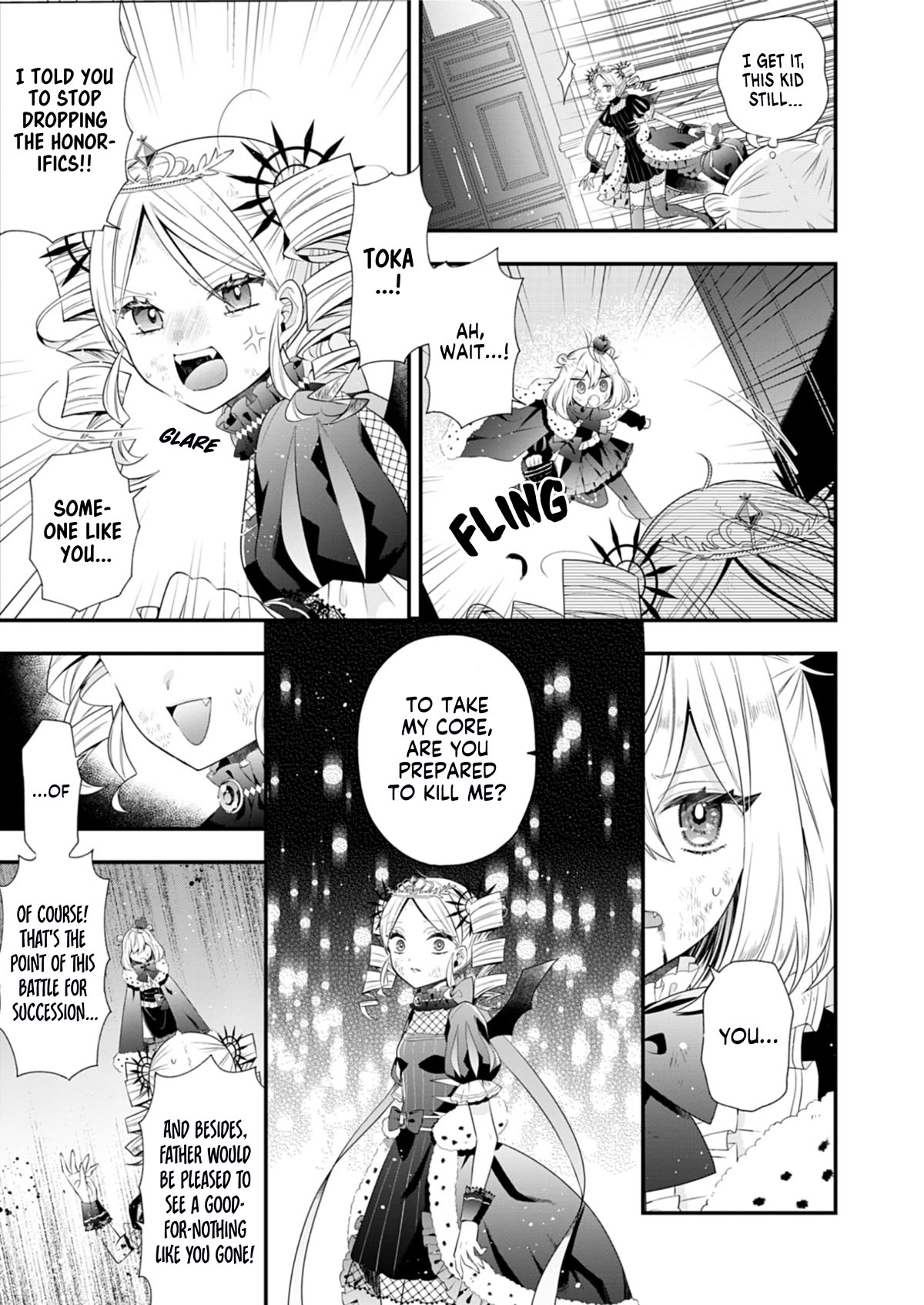 The Old Man That Was Reincarnated as a Young Girl in the Demon World Wants to Become the Demon Lord for the Sake of Peace Chapter 5 page 17 - Chapter 5: Envy Burns a Bright Orange