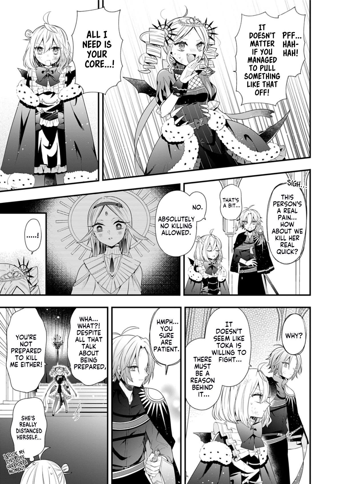 The Old Man That Was Reincarnated as a Young Girl in the Demon World Wants to Become the Demon Lord for the Sake of Peace Chapter 5 page 21 - Chapter 5: Envy Burns a Bright Orange