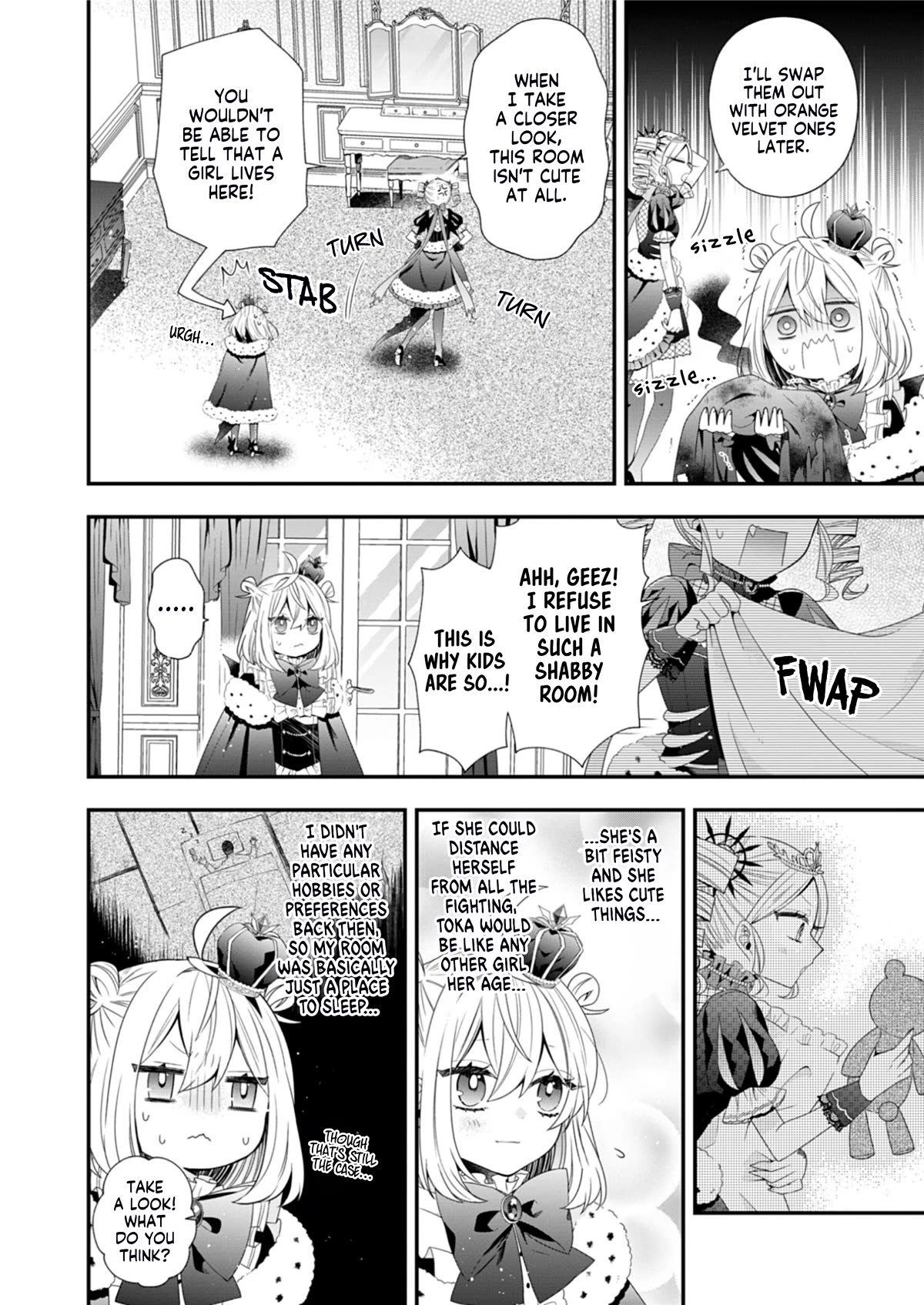 The Old Man That Was Reincarnated as a Young Girl in the Demon World Wants to Become the Demon Lord for the Sake of Peace Chapter 6 page 5 - Chapter 6: One Toxin in a Sea of Poison