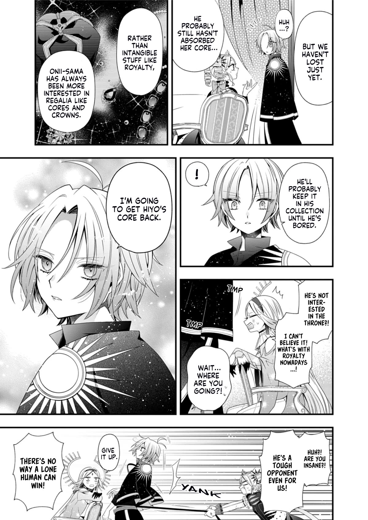 The Old Man That Was Reincarnated as a Young Girl in the Demon World Wants to Become the Demon Lord for the Sake of Peace Chapter 7 page 6 - Chapter 7: The Gears of Azerbain Are Like Silver Bullets
