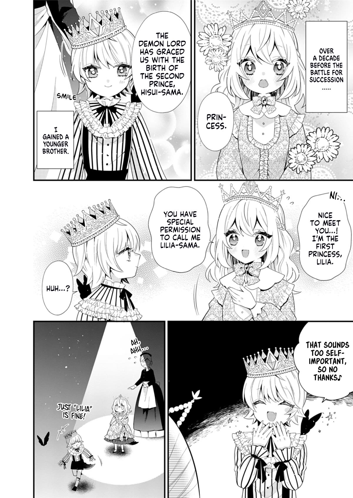 The Old Man That Was Reincarnated as a Young Girl in the Demon World Wants to Become the Demon Lord for the Sake of Peace Chapter 8.5 page 1 - Chapter 8.5: Volume 2 Extras