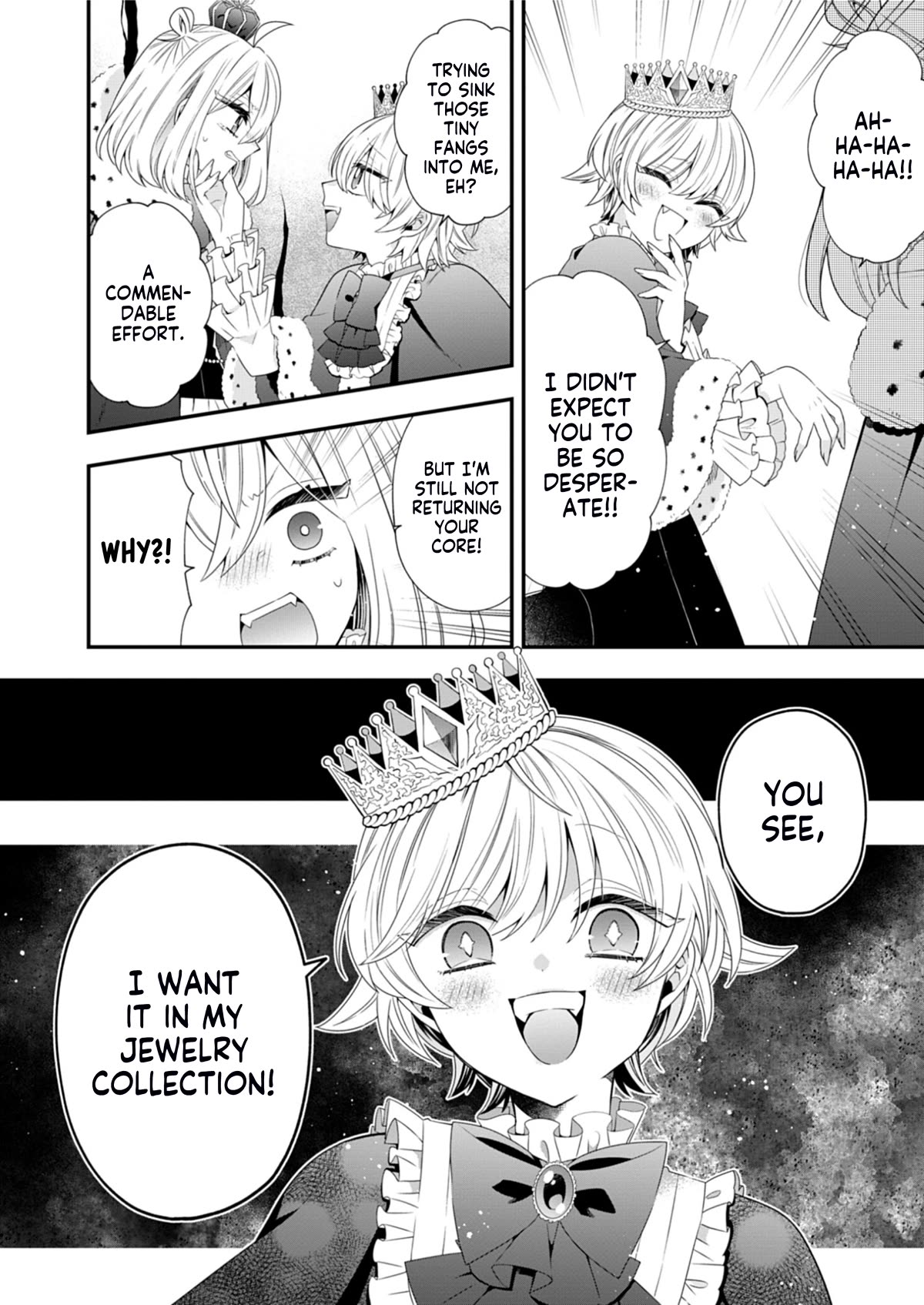 The Old Man That Was Reincarnated as a Young Girl in the Demon World Wants to Become the Demon Lord for the Sake of Peace Chapter 8 page 9 - Chapter 8: An Avaricious Paris Green Emerging From the Bog