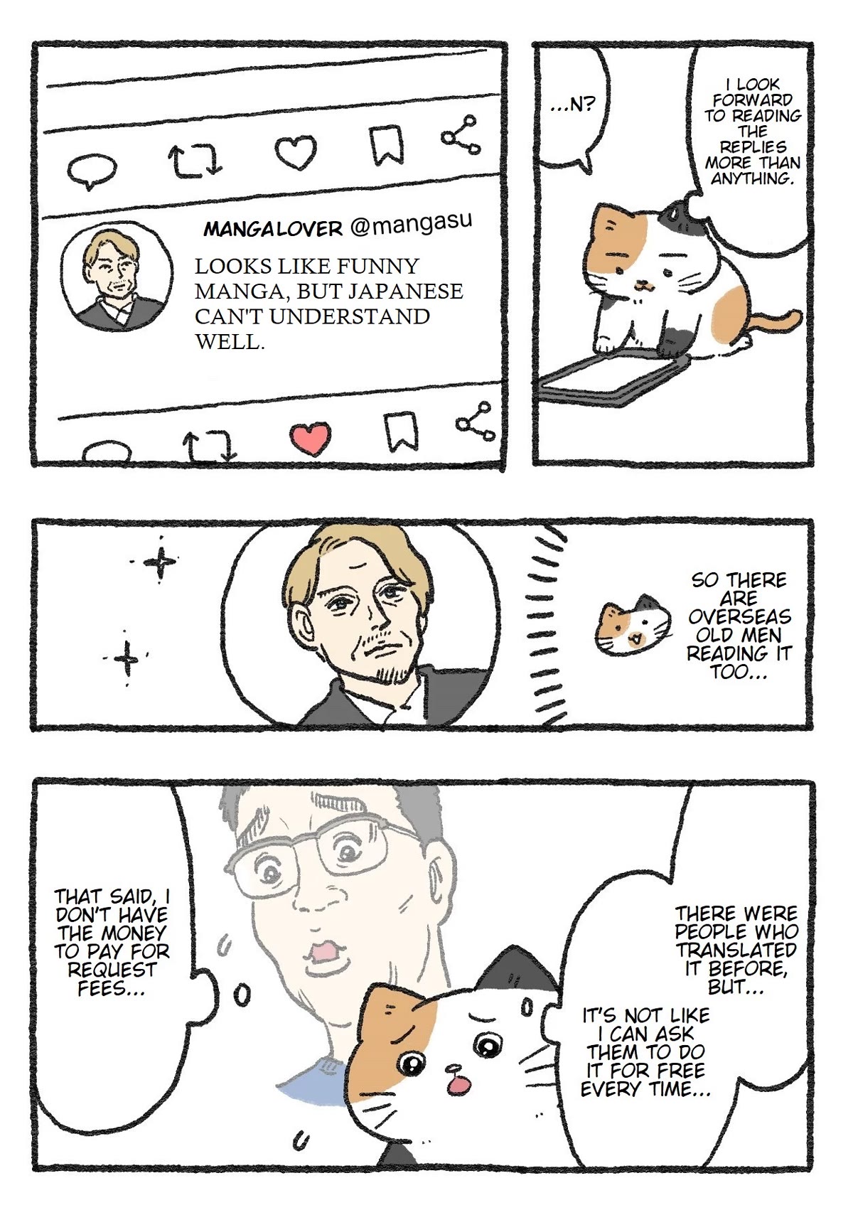 The Old Man Who Was Reincarnated As A Cat Chapter 172.5 page 2 - Chapter 172.5: The Manga Artist Who Was Reincarnated As A Cat: Meeting An Orange