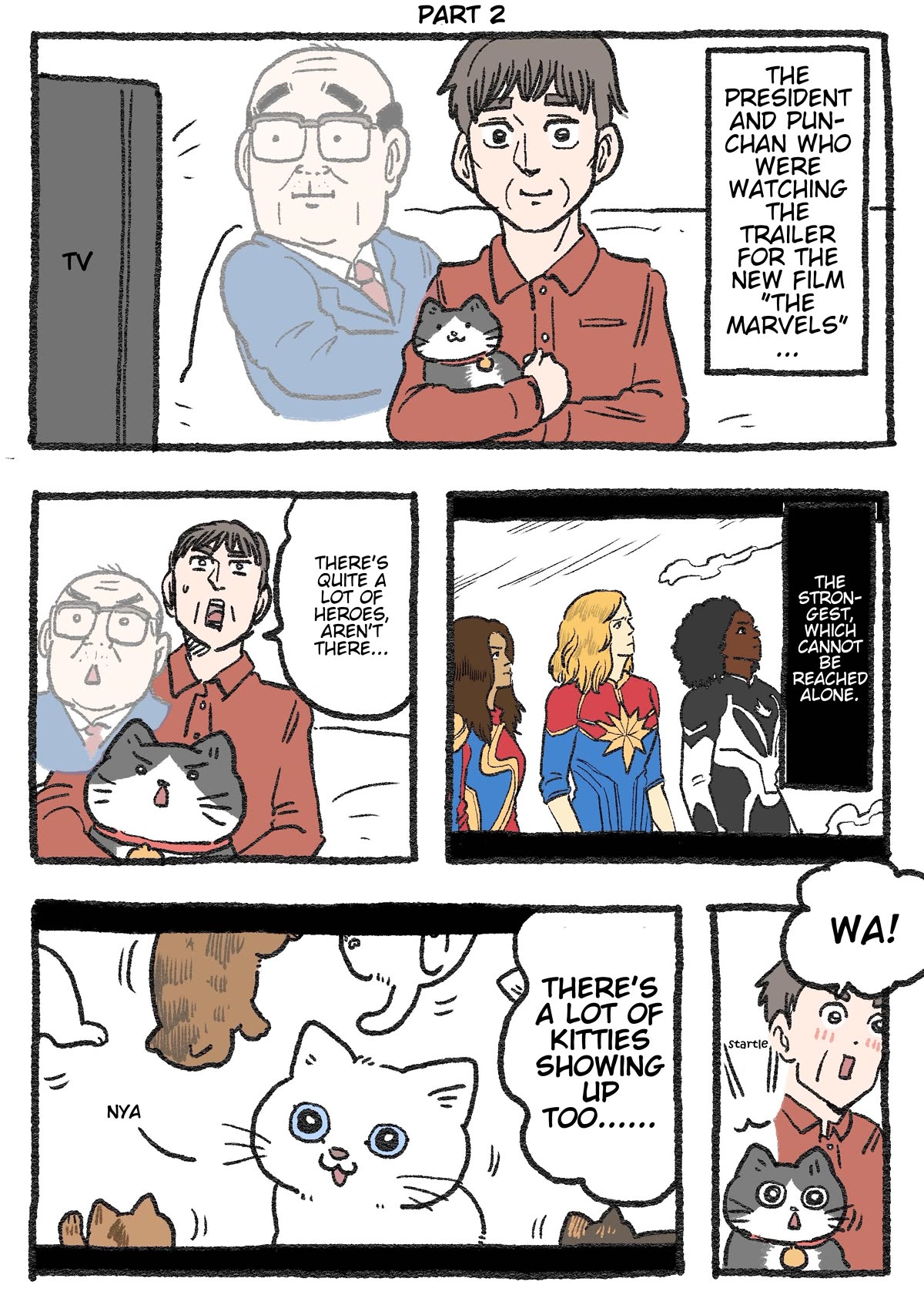 The Old Man Who Was Reincarnated As A Cat Chapter 275.5 page 4 - Chapter 275.5: "The Marvels" Edition