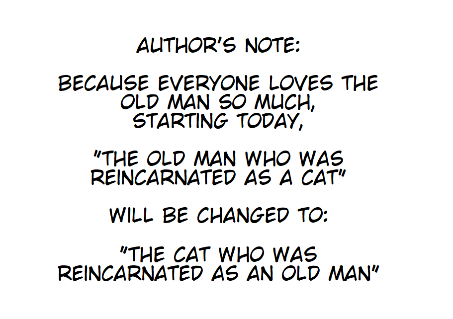 The Old Man Who Was Reincarnated As A Cat Chapter 55.5 page 1 - Chapter 55.5: April Fools