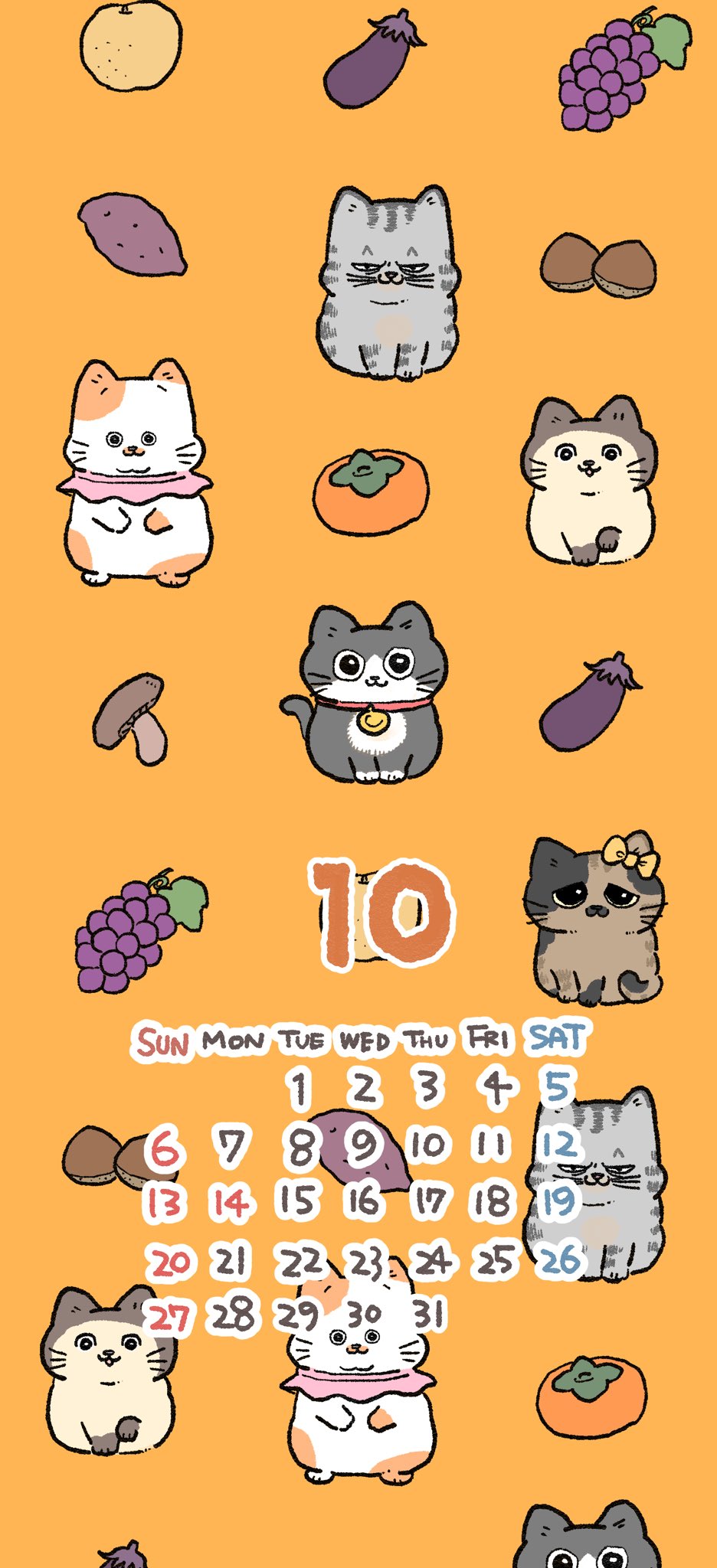 The Old Man Who Was Reincarnated As A Cat Chapter 556.6 page 1 - Chapter 556.6: October Calendar/Wallpaper