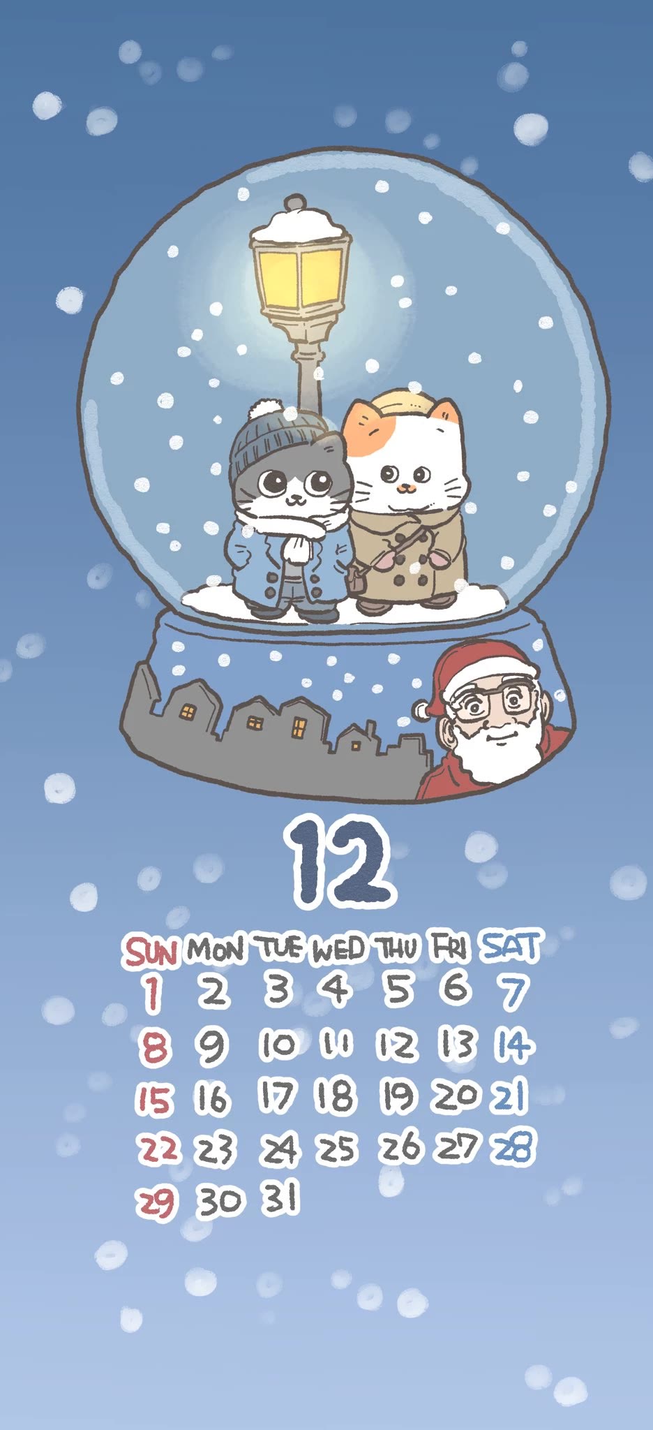 The Old Man Who Was Reincarnated As A Cat Chapter 585.5 page 1 - Chapter 585.5: December Calendar/Wallpaper