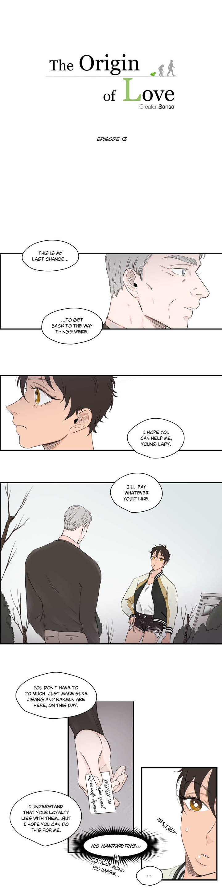 The Origin of Love Chapter 13 page 1 - Chapter 13