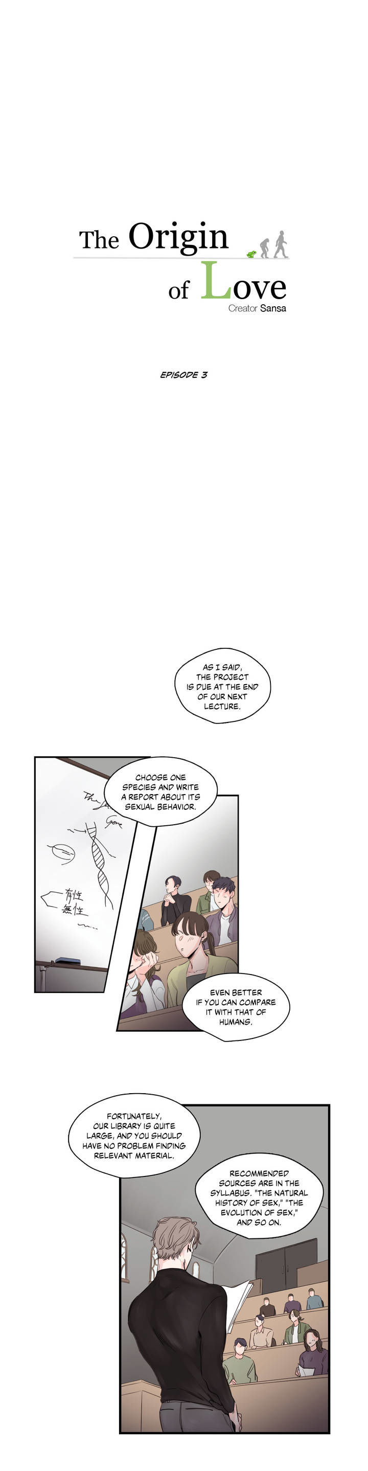 The Origin of Love Chapter 3 page 1 - Chapter 3