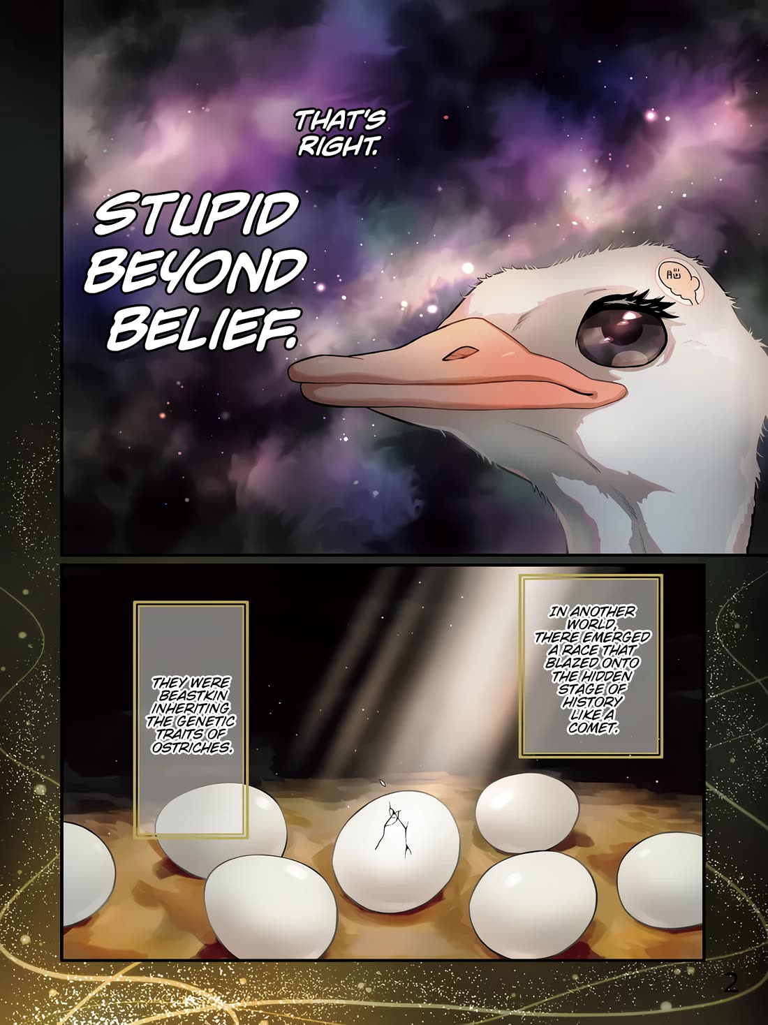 The Ostrich Beastman's Wild and Unrivaled Rampage: I Became the Leader of the Stupidly Cute Strongest Race Chapter 1 page 2 - Chapter 1