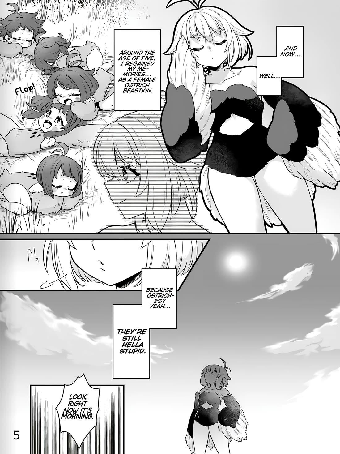 The Ostrich Beastman's Wild and Unrivaled Rampage: I Became the Leader of the Stupidly Cute Strongest Race Chapter 1 page 5 - Chapter 1