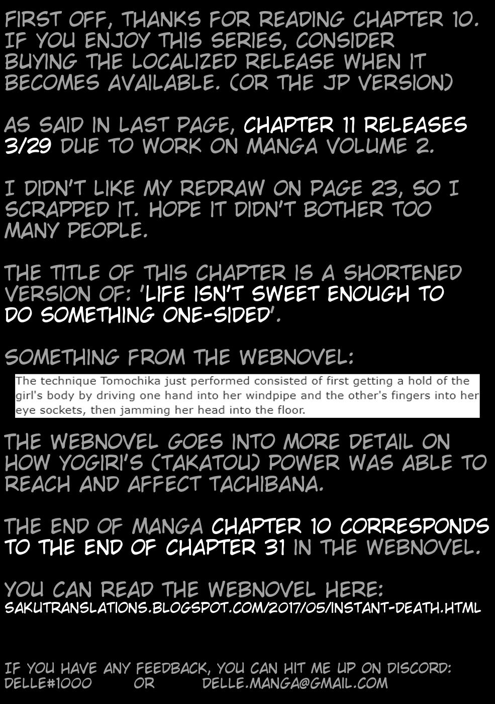 The Other World Doesn't Stand A Chance Against The Power Of Instant Death. Chapter 10 page 30 - Chapter 10: Life's harsh