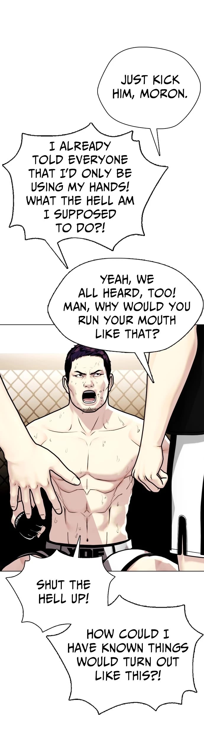The Outcast Is Too Good at Martial Arts Chapter 6 page 9 - Chapter 6: Ep. 6 - Just Kick, God D*** It
