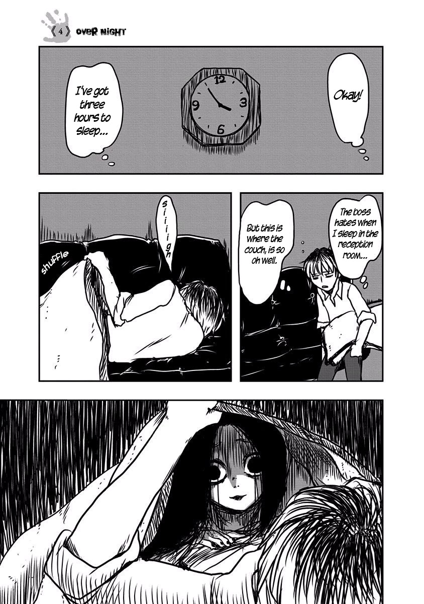 The Overworked and the Undead Chapter 4 page 1 - Chapter 4: Over Night