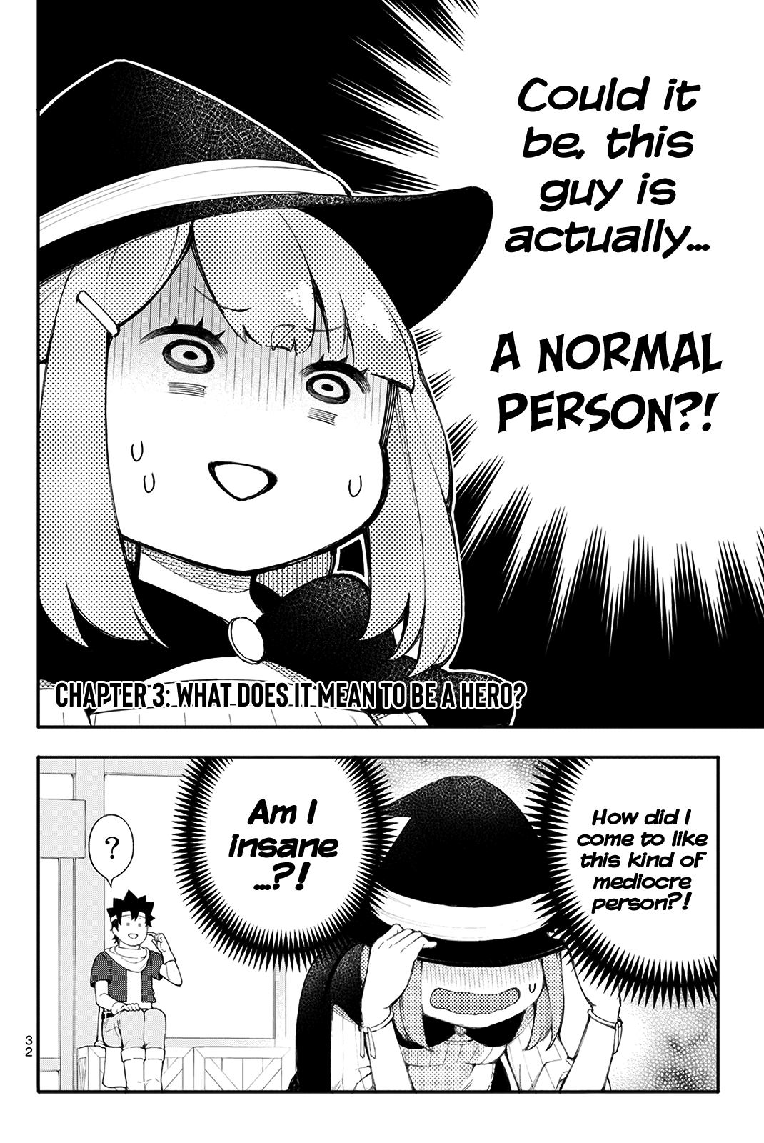 The Pechi Wand Witch's Book of Adventures Chapter 3 page 2 - Chapter 3: What Does It Mean To Be A Hero?