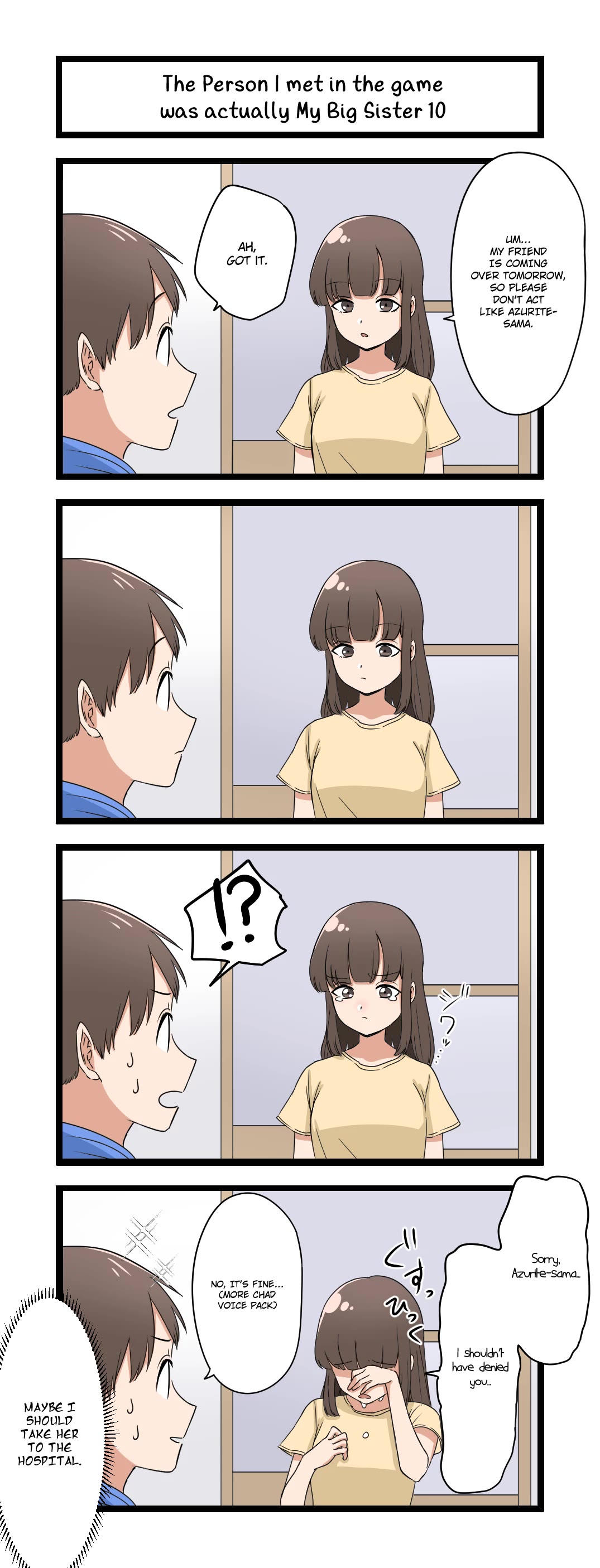 The Person I Met In-Game Was Actually My Big Sister. Chapter 10 page 1 - Chapter 10