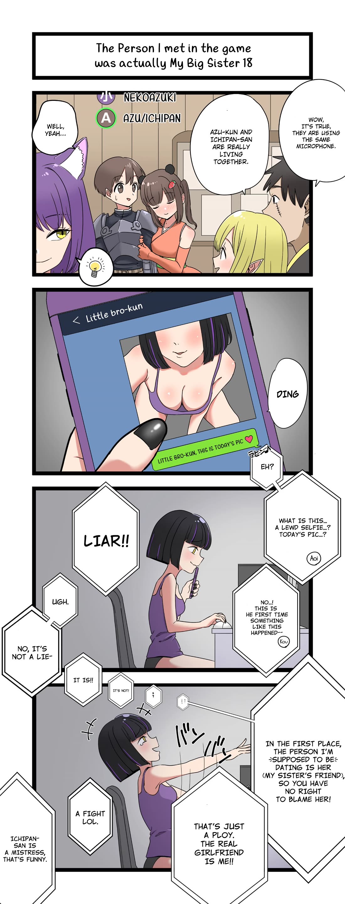 The Person I Met In-Game Was Actually My Big Sister. Chapter 18 page 1 - Chapter 18
