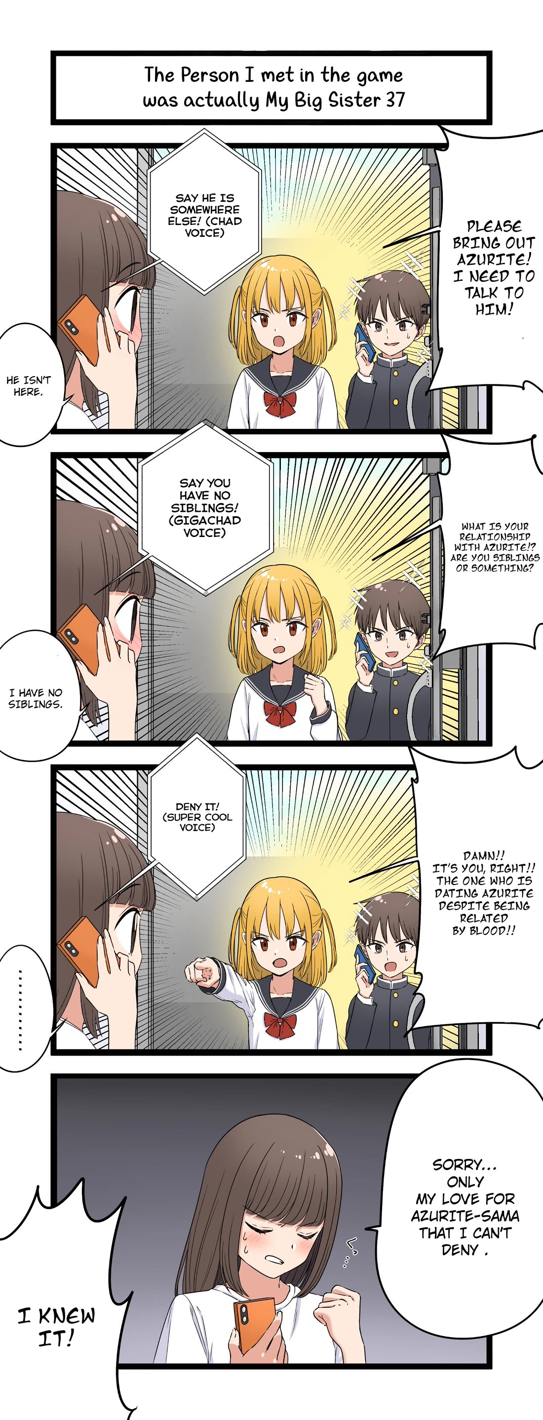 The Person I Met In-Game Was Actually My Big Sister. Chapter 37 page 1 - Chapter 37