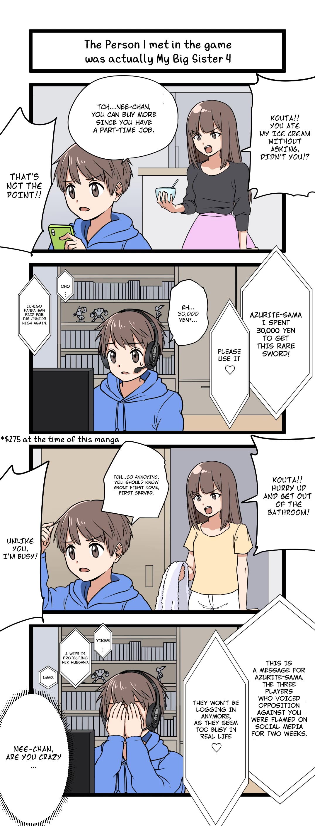 The Person I Met In-Game Was Actually My Big Sister. Chapter 4 page 1 - Chapter 4