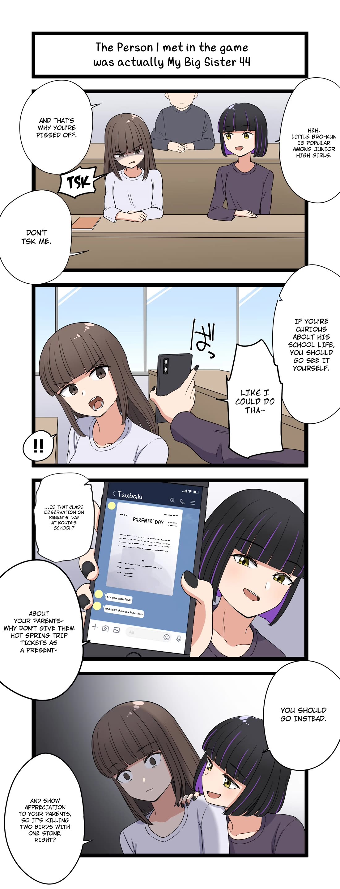 The Person I Met In-Game Was Actually My Big Sister. Chapter 44 page 1 - Chapter 44