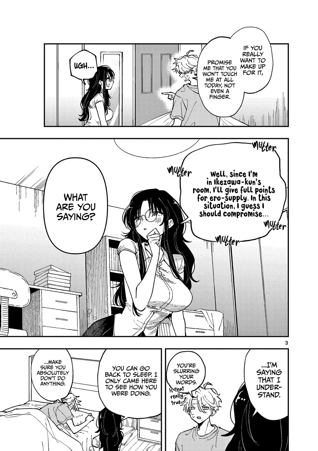 The Person Sitting Next to Me Looking at Me with Perverted Eyes Chapter 12 page 3 - Chapter 12: Making amends