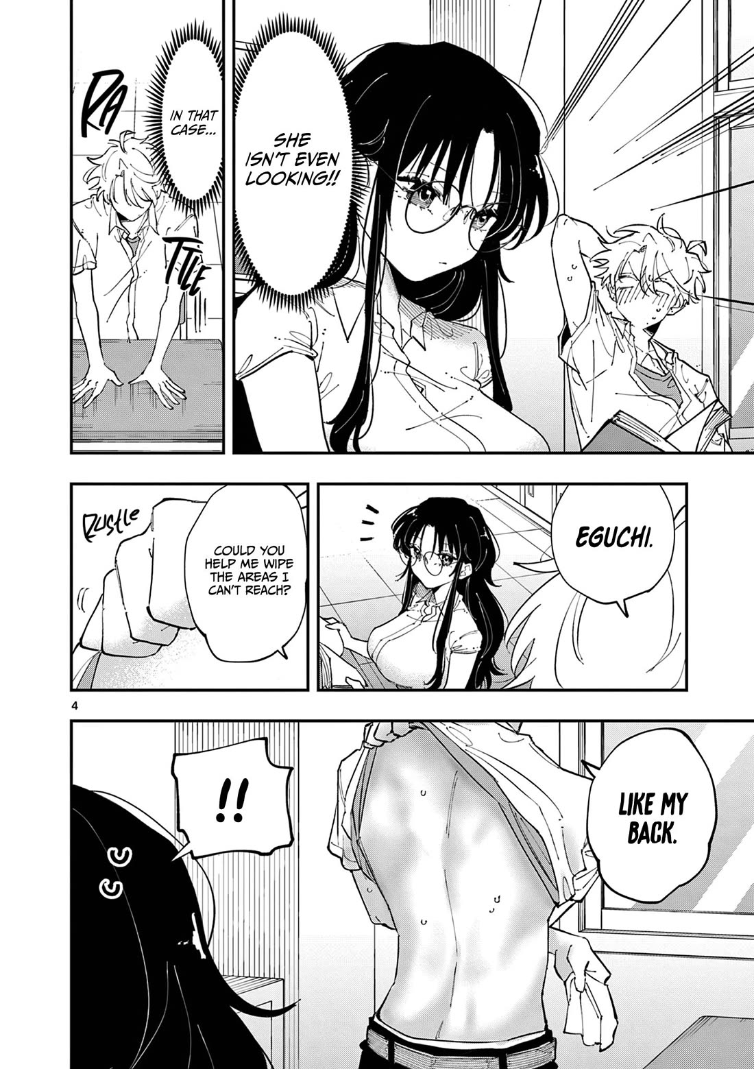 The Person Sitting Next to Me Looking at Me with Perverted Eyes Chapter 18 page 4 - Chapter 18: One Word