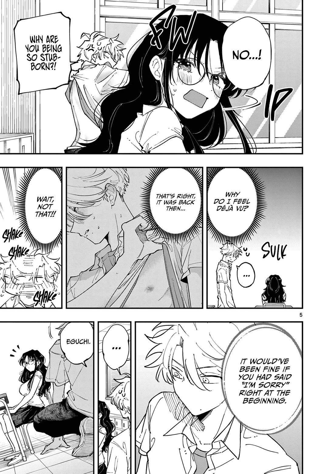 The Person Sitting Next to Me Looking at Me with Perverted Eyes Chapter 18 page 5 - Chapter 18: One Word