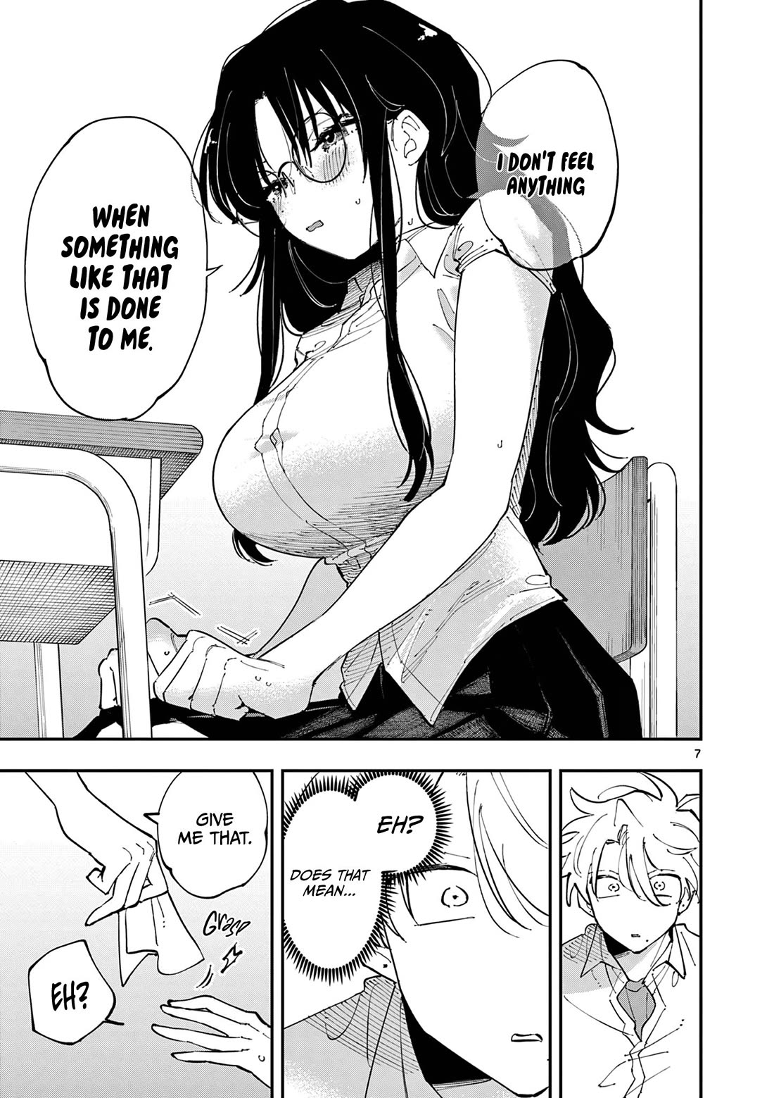The Person Sitting Next to Me Looking at Me with Perverted Eyes Chapter 18 page 7 - Chapter 18: One Word