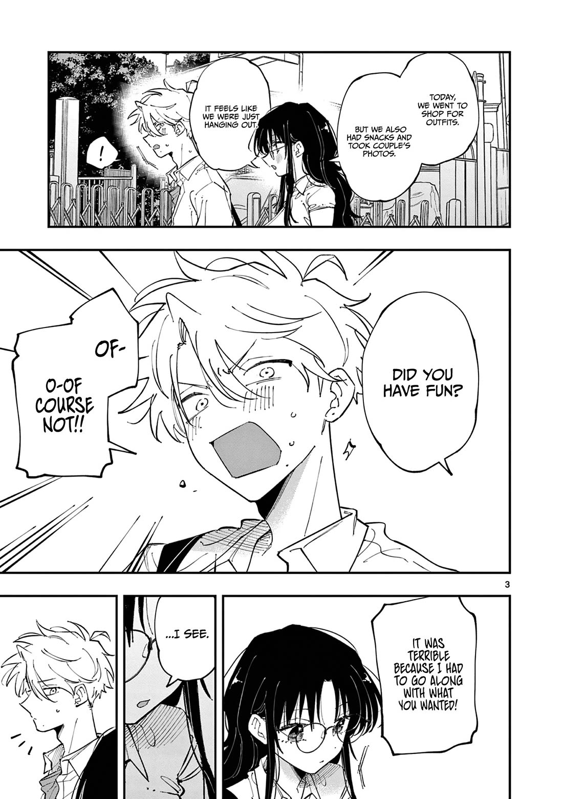 The Person Sitting Next to Me Looking at Me with Perverted Eyes Chapter 21 page 3 - Chapter 21: On the way back