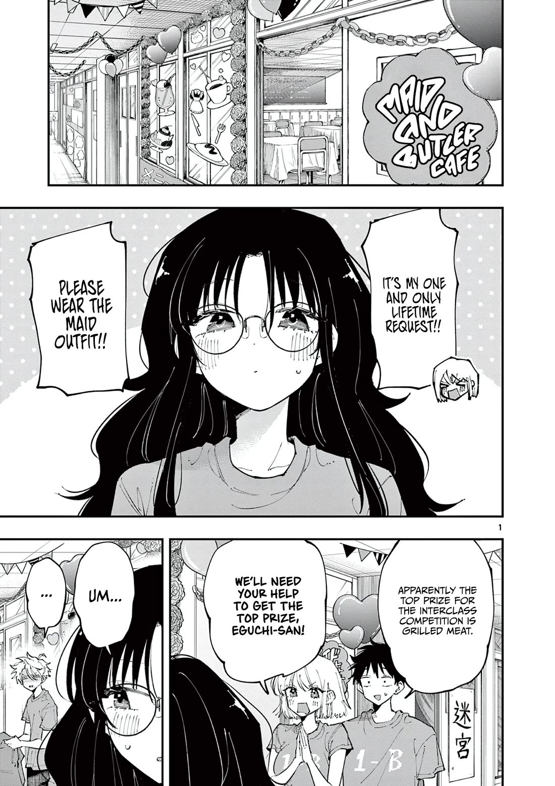 The Person Sitting Next to Me Looking at Me with Perverted Eyes Chapter 22 page 1 - Chapter 22: Reaction