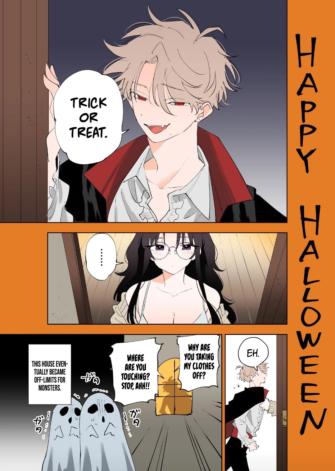 The Person Sitting Next to Me Looking at Me with Perverted Eyes Chapter 27.1 page 1 - Chapter 27.1: Twitter Extra - Happy Halloween