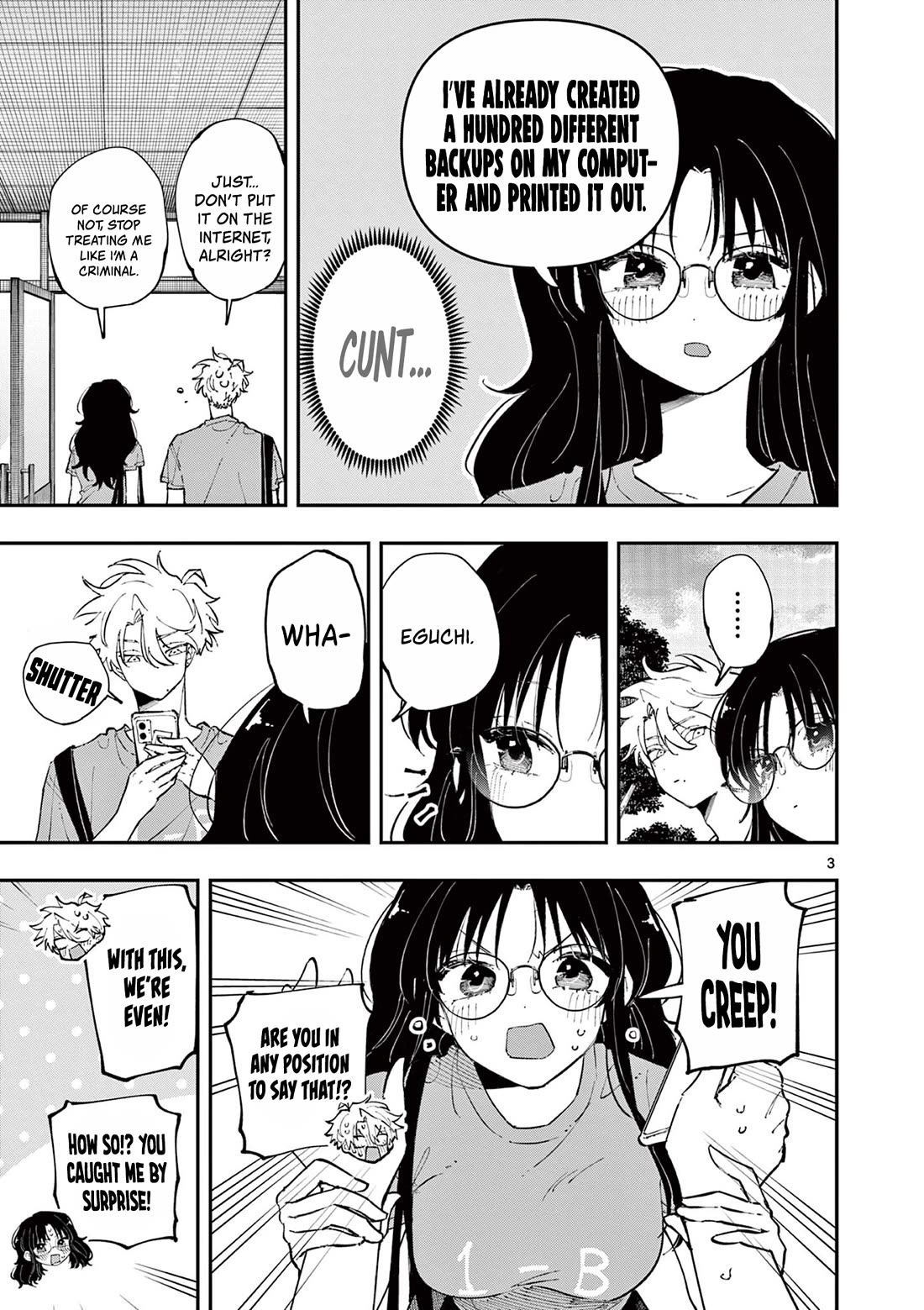 The Person Sitting Next to Me Looking at Me with Perverted Eyes Chapter 33 page 3 - Chapter 33