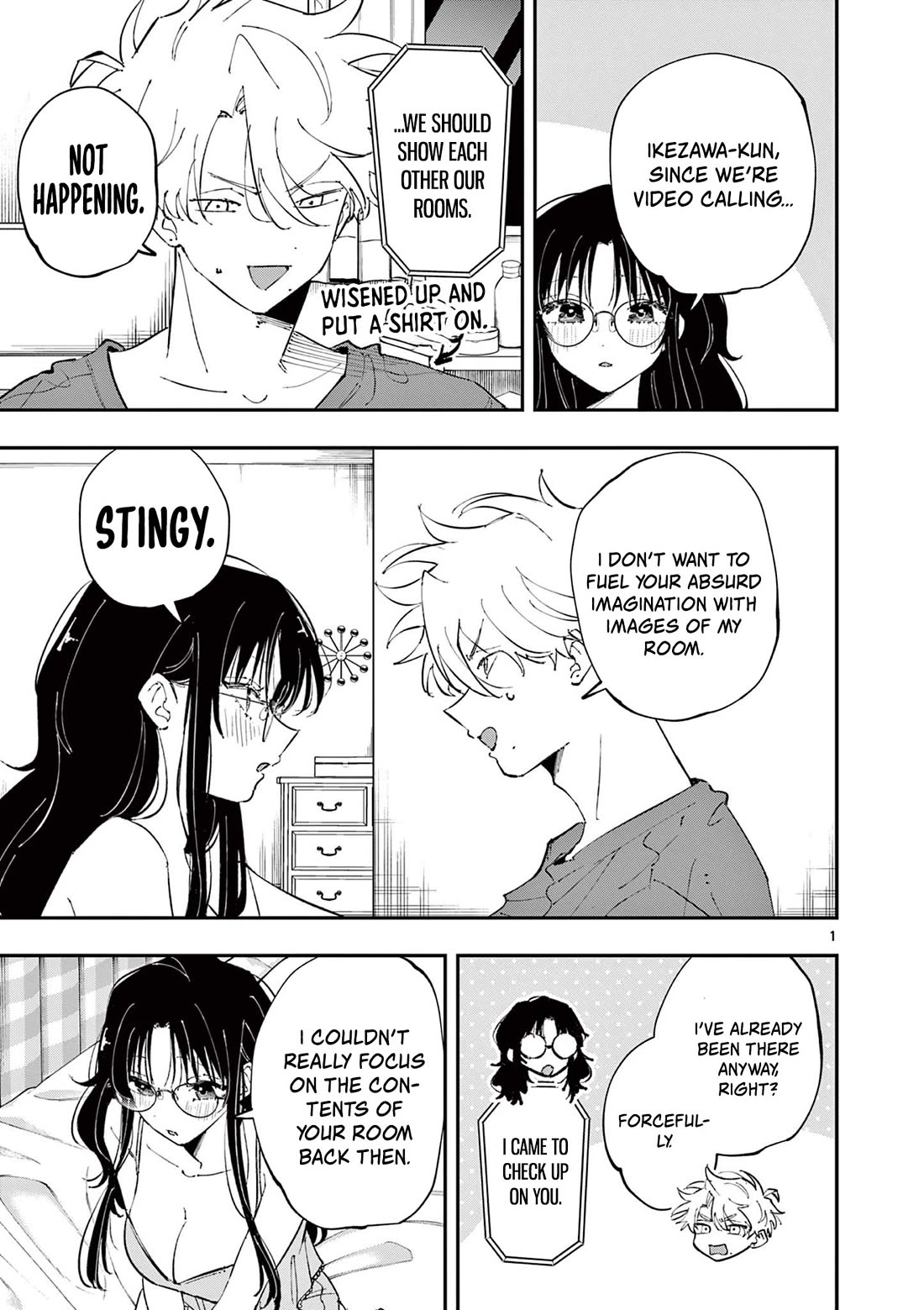 The Person Sitting Next to Me Looking at Me with Perverted Eyes Chapter 46 page 1 - Chapter 46