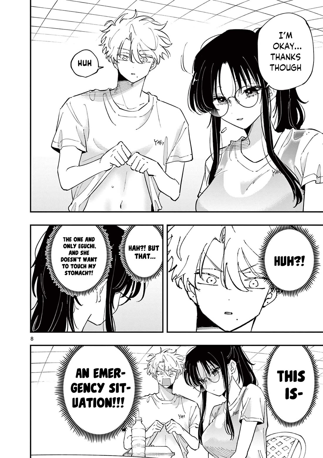 The Person Sitting Next to Me Looking at Me with Perverted Eyes Chapter 54 page 9 - Chapter 54: Emergency Situation