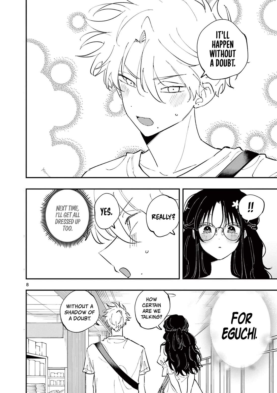 The Person Sitting Next to Me Looking at Me with Perverted Eyes Chapter 65 page 8 - Chapter 65