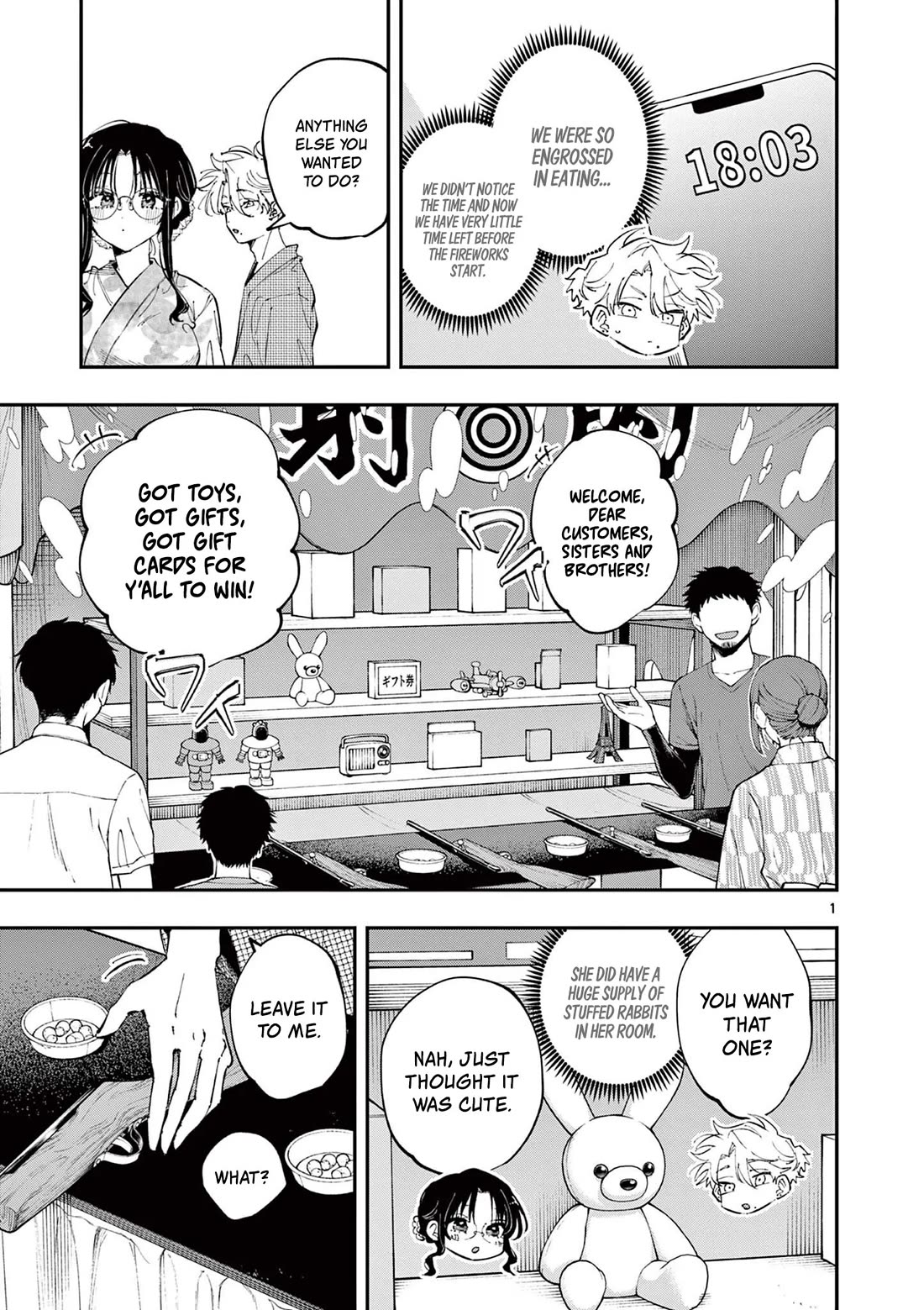 The Person Sitting Next to Me Looking at Me with Perverted Eyes Chapter 80 page 1 - Chapter 80