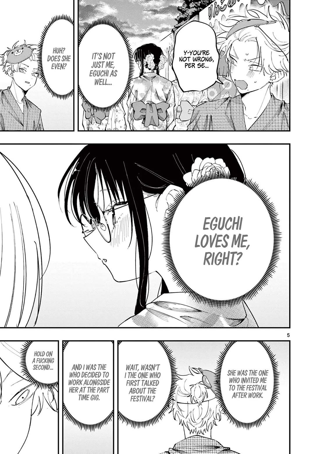 The Person Sitting Next to Me Looking at Me with Perverted Eyes Chapter 82 page 5 - Chapter 82