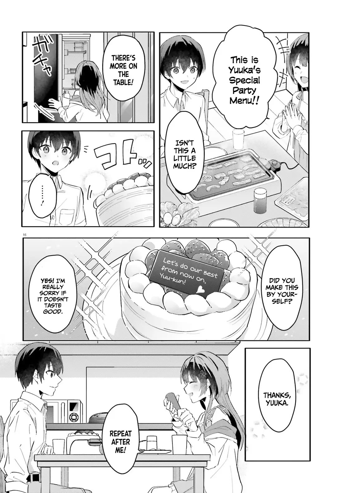 The Plain-Looking Girl, Who Became My Fiancée, Is Only Cute at Home Chapter 12 page 16 - Chapter 12