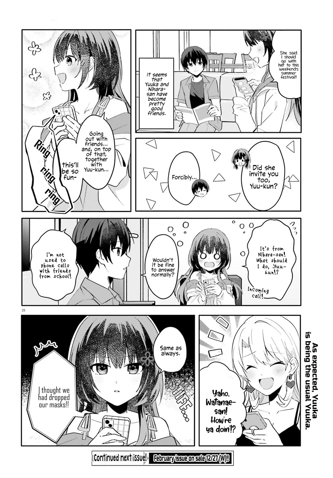 The Plain-Looking Girl, Who Became My Fiancée, Is Only Cute at Home Chapter 18 page 28 - Chapter 18