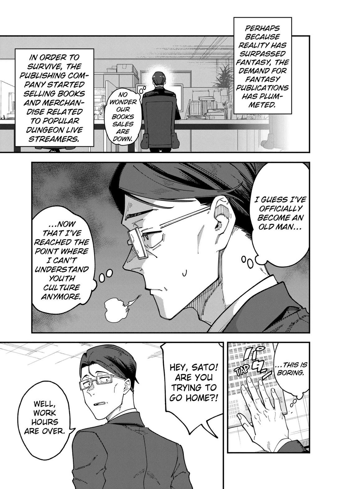 The Plain Salary Man Turned Out to Be a Hero: He was Invincible, Only to Be Exposed on His Niece's Dungeon Stream Chapter 1 page 11 - Chapter 1