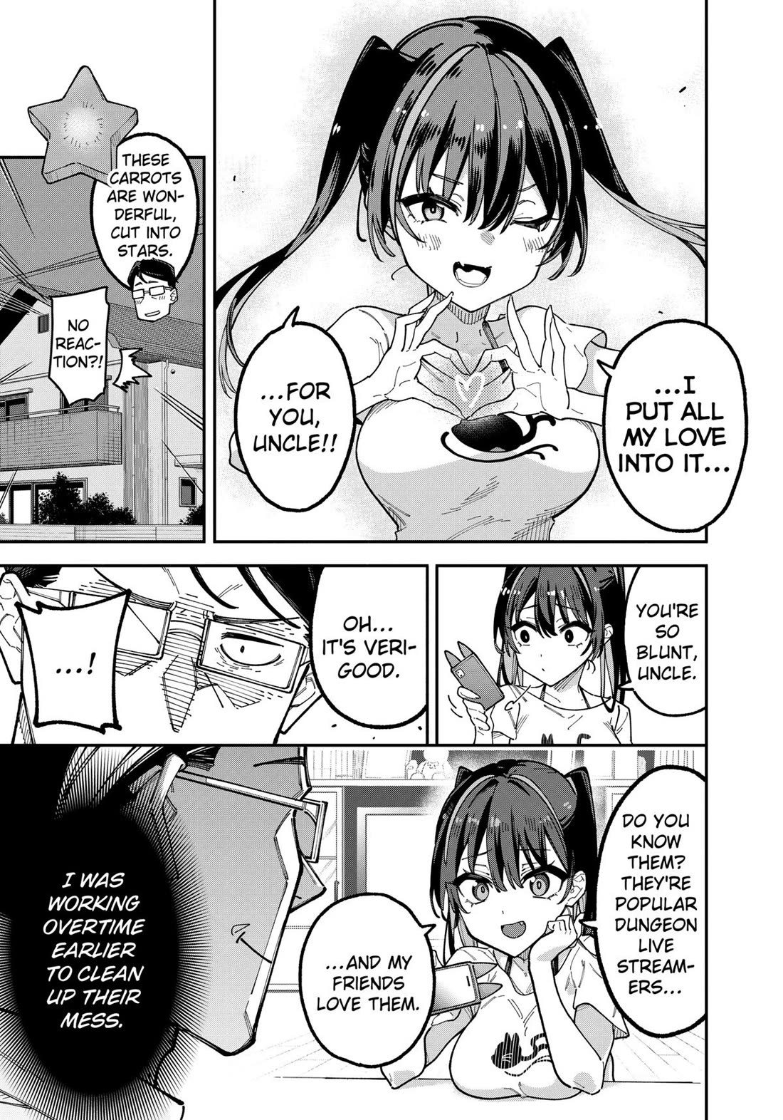 The Plain Salary Man Turned Out to Be a Hero: He was Invincible, Only to Be Exposed on His Niece's Dungeon Stream Chapter 1 page 21 - Chapter 1