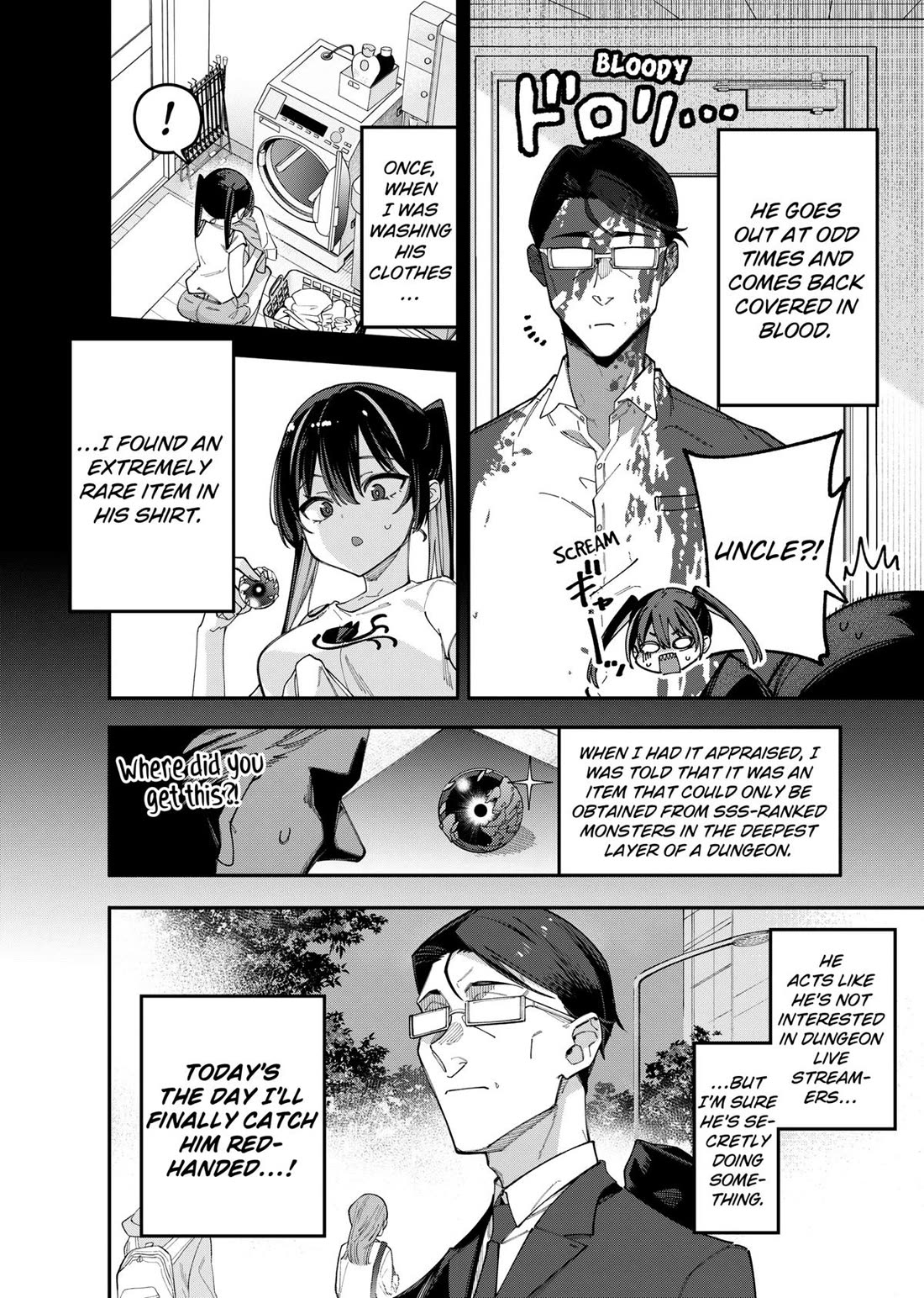 The Plain Salary Man Turned Out to Be a Hero: He was Invincible, Only to Be Exposed on His Niece's Dungeon Stream Chapter 1 page 26 - Chapter 1