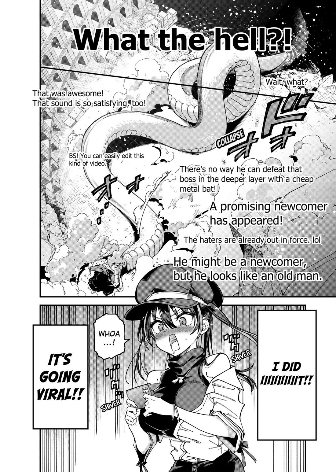 The Plain Salary Man Turned Out to Be a Hero: He was Invincible, Only to Be Exposed on His Niece's Dungeon Stream Chapter 1 page 48 - Chapter 1