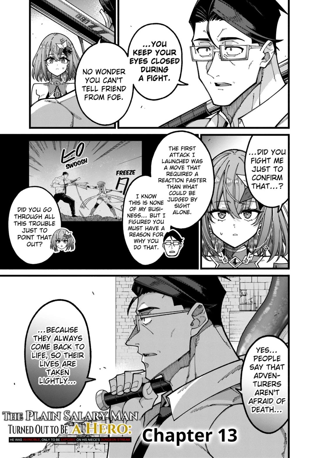 The Plain Salary Man Turned Out to Be a Hero: He was Invincible, Only to Be Exposed on His Niece's Dungeon Stream Chapter 13 page 1 - Chapter 13