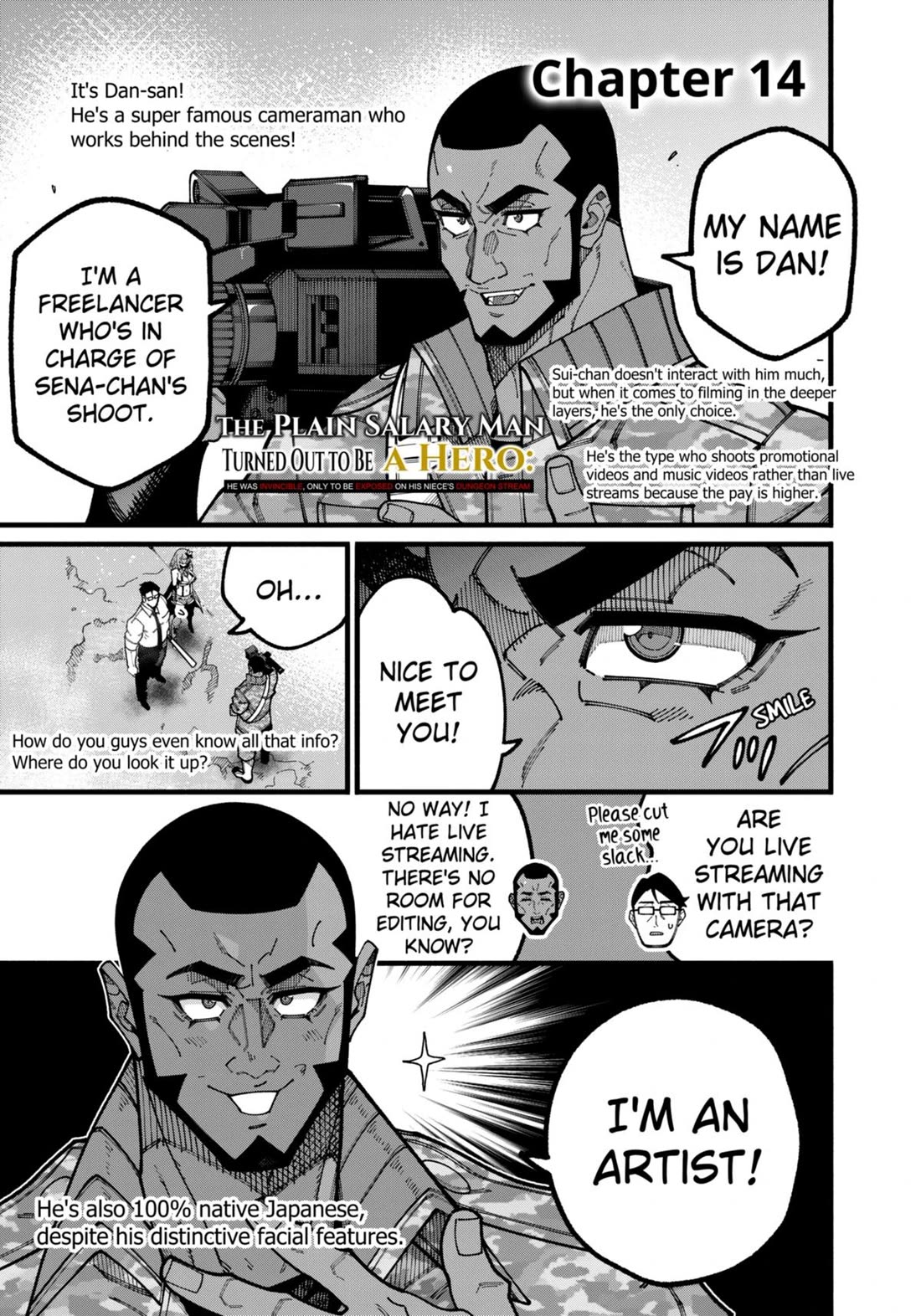 The Plain Salary Man Turned Out to Be a Hero: He was Invincible, Only to Be Exposed on His Niece's Dungeon Stream Chapter 14 page 1 - Chapter 14