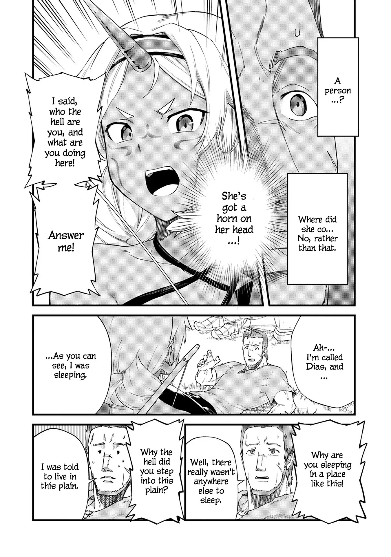 The Population Of The Frontier Owner Starts With 0. "Dias The Blue" And A Blue Horned Girl. Chapter 1 page 16 - Chapter 1