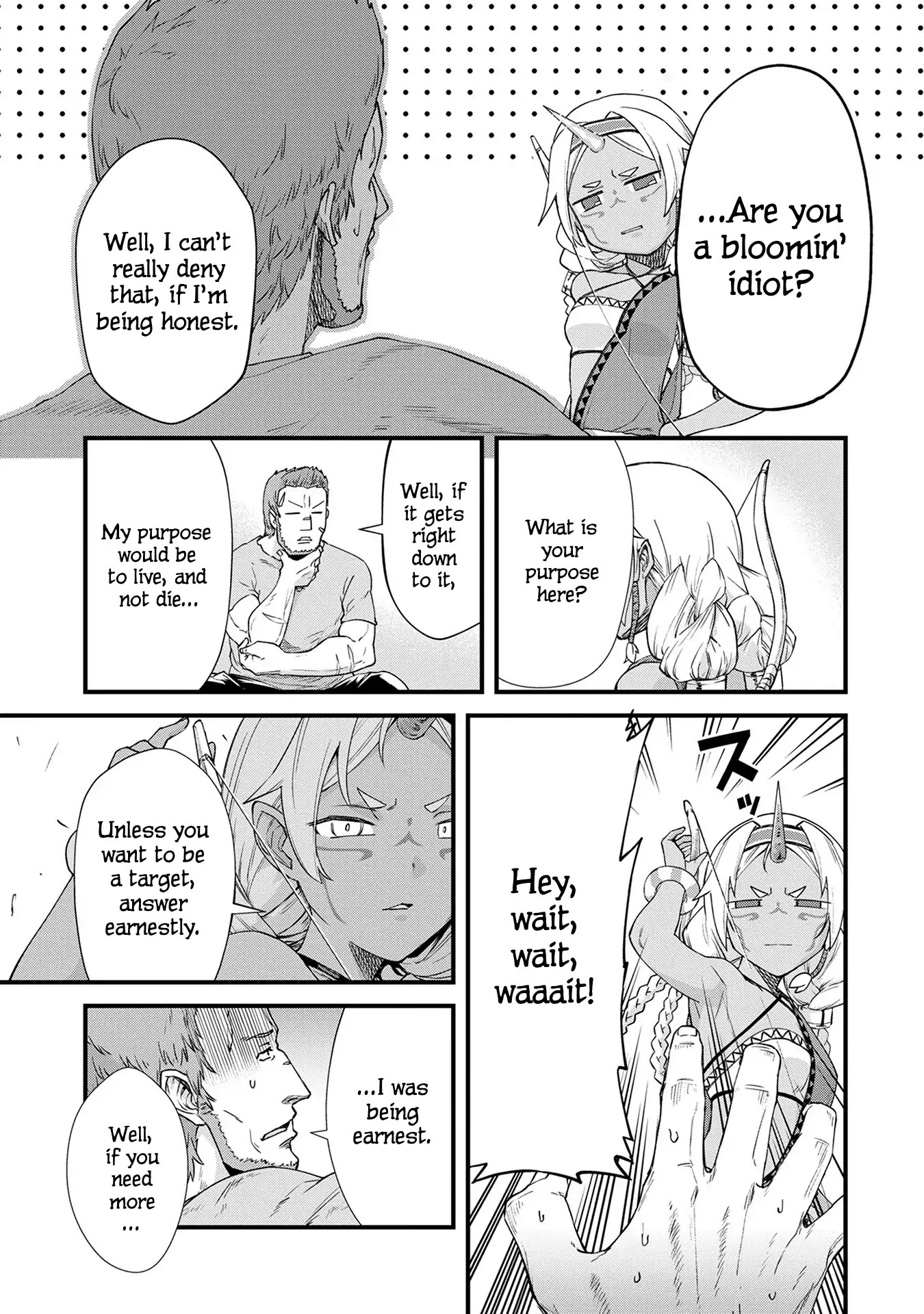 The Population Of The Frontier Owner Starts With 0. "Dias The Blue" And A Blue Horned Girl. Chapter 1 page 17 - Chapter 1