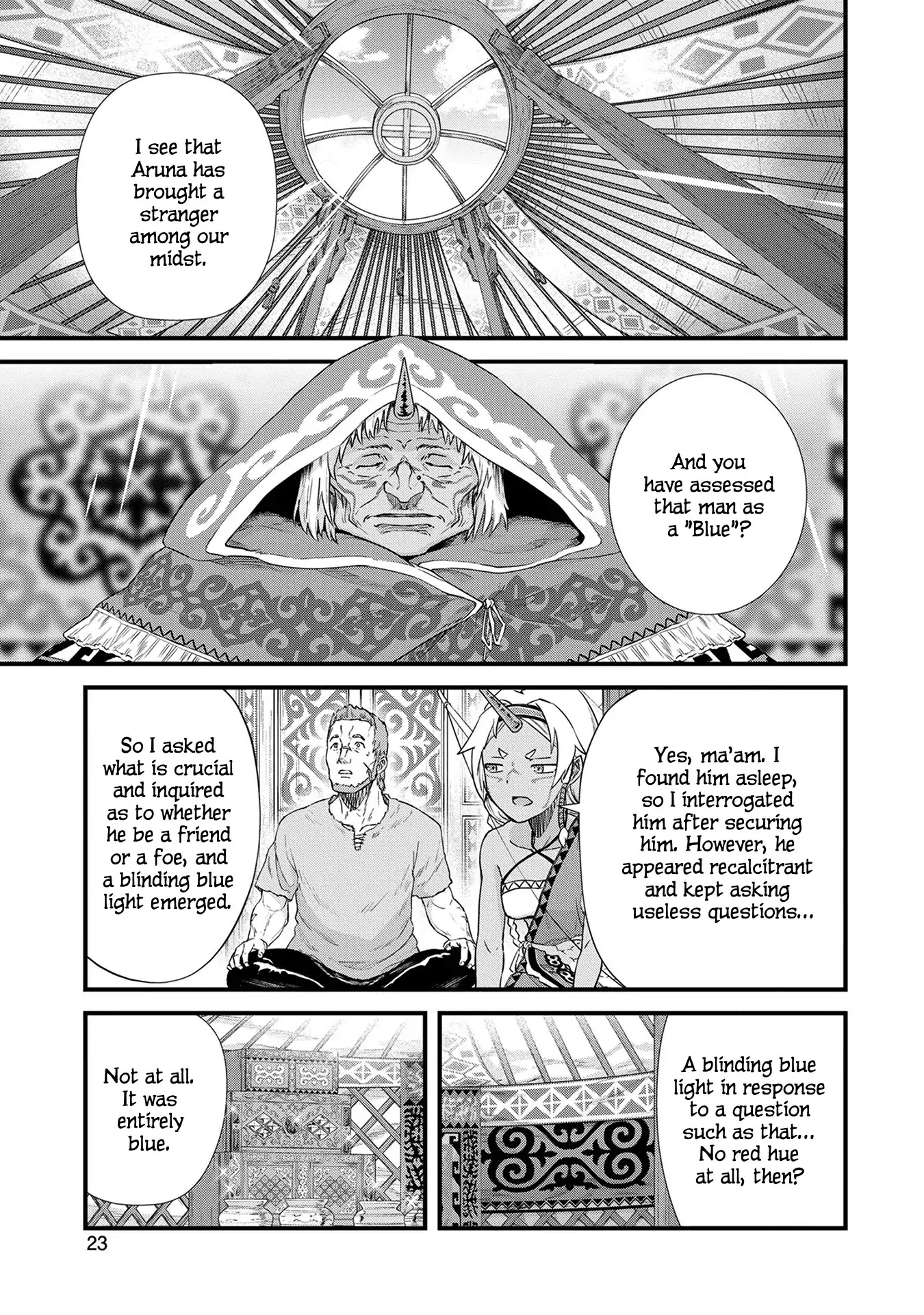 The Population Of The Frontier Owner Starts With 0. "Dias The Blue" And A Blue Horned Girl. Chapter 1 page 25 - Chapter 1