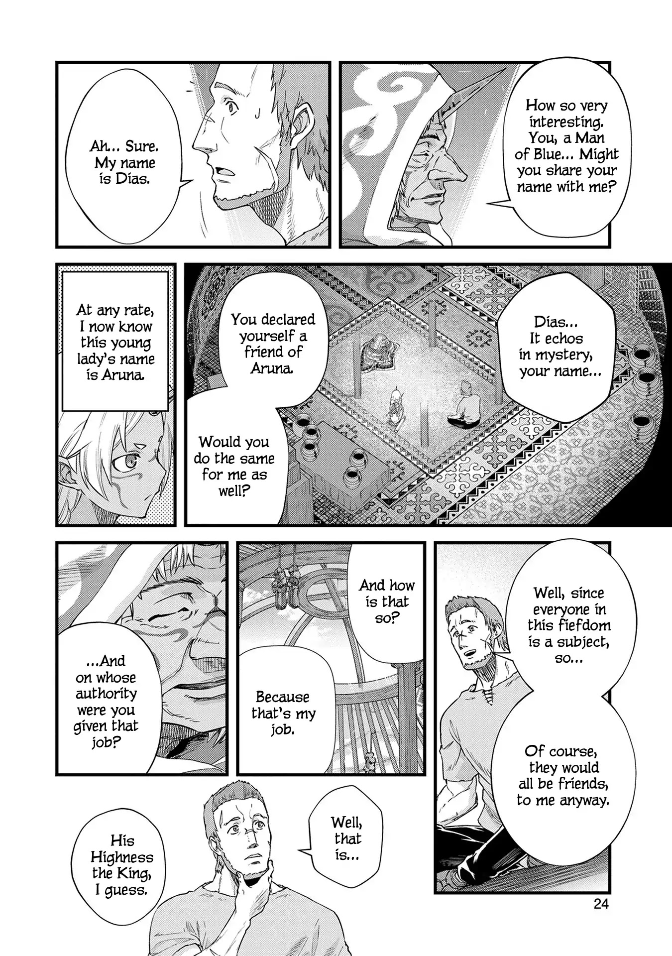 The Population Of The Frontier Owner Starts With 0. "Dias The Blue" And A Blue Horned Girl. Chapter 1 page 26 - Chapter 1